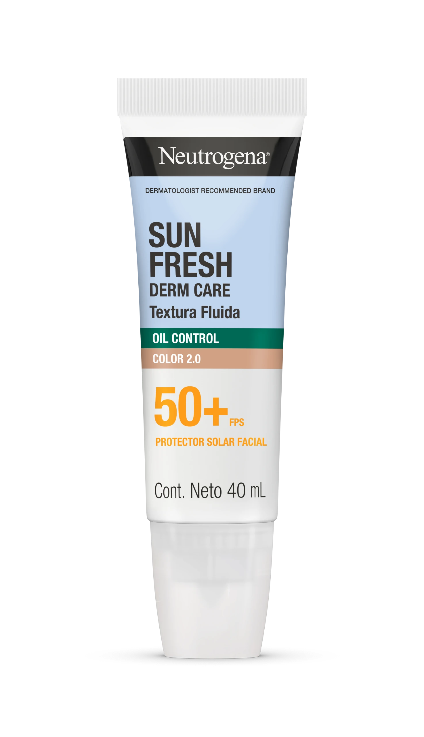 Protector Solar Facial Neutrogena Sun Fresh Oil Control Fluido Color - 1