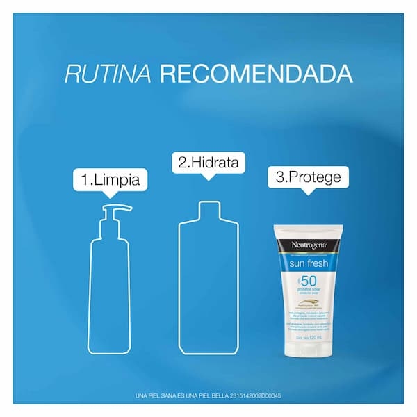 Rutina del protector solar sun fresh 120ml