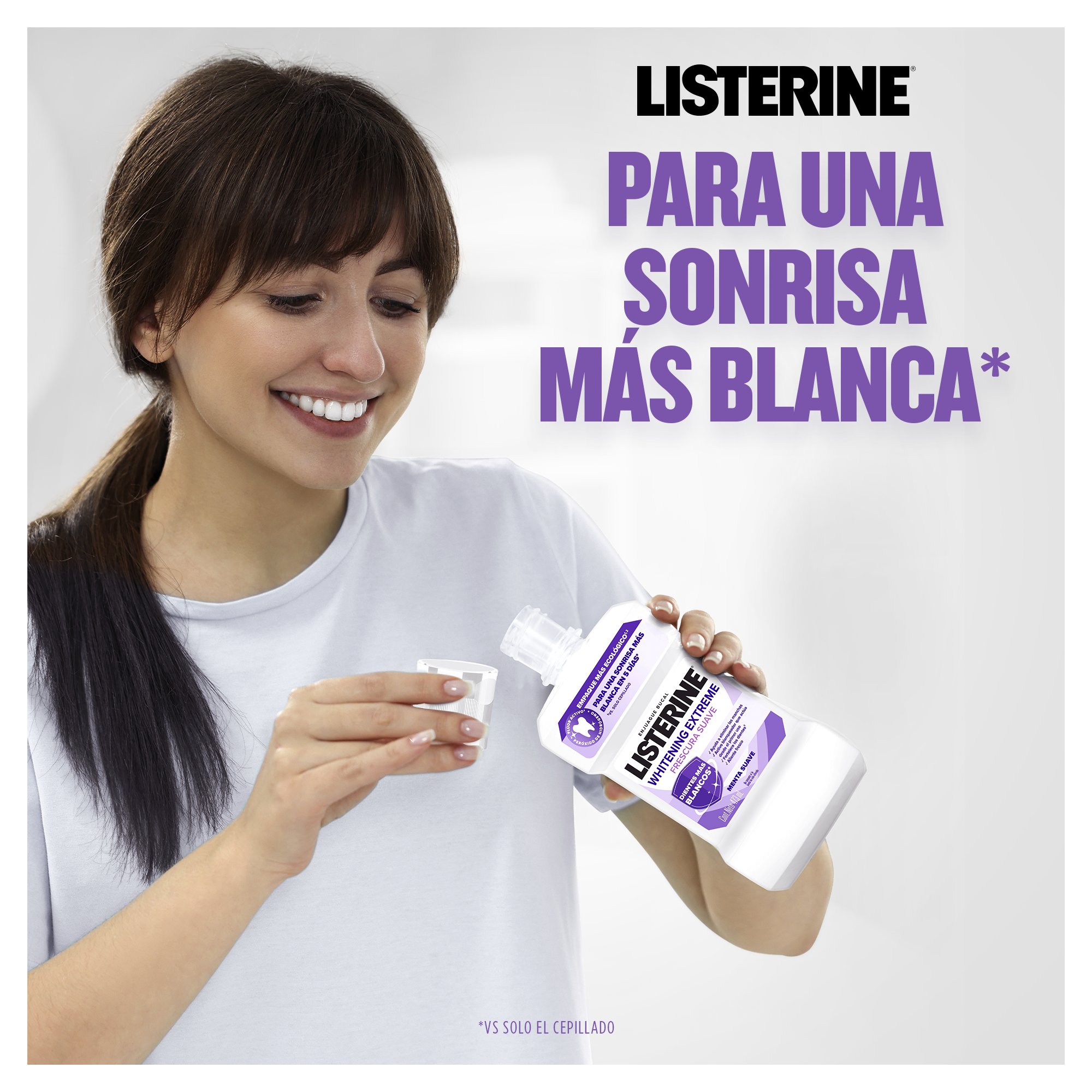 LISTERINE® Whitening Extreme Frescura Suave - Text Content