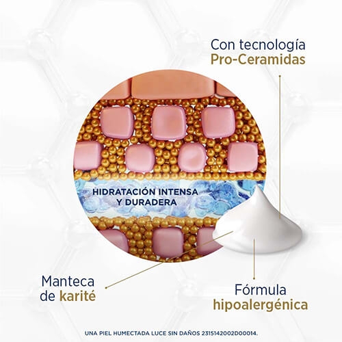 LUBRIDERM® REPARACIÓN INTENSIVA TAPA DORADA - Formula