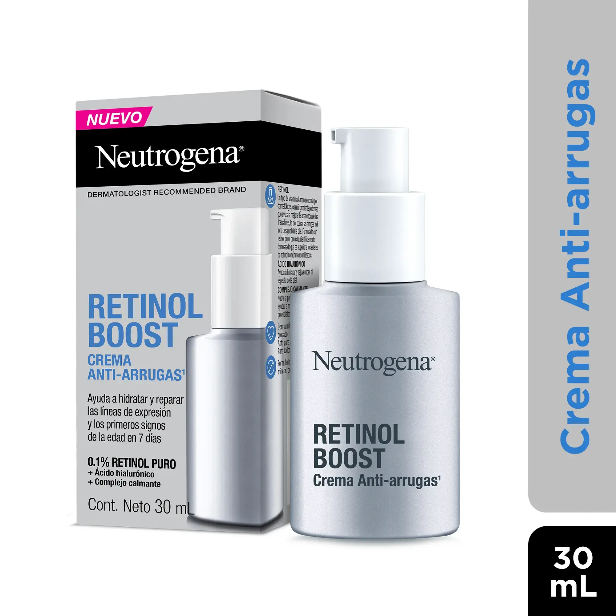 Neutrogena® Crema Anti-Arrugas Retinol Boost con Retinol Puro