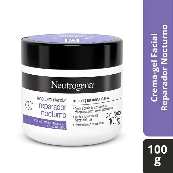 Crema facial en Gel Reparador Nocturno Neutrogena Face Care Intensive - Hero
