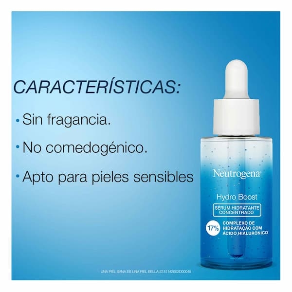 Características de serum concentrado hydro boost