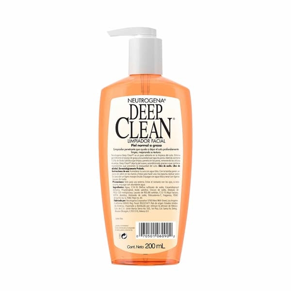 Back del Gel Limpiador Facial Deep Clean 200ml