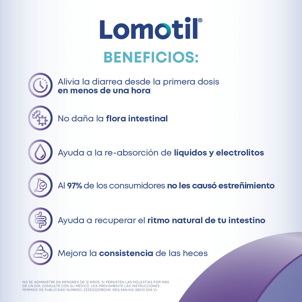 LOMOTIL® dispenser beneficios