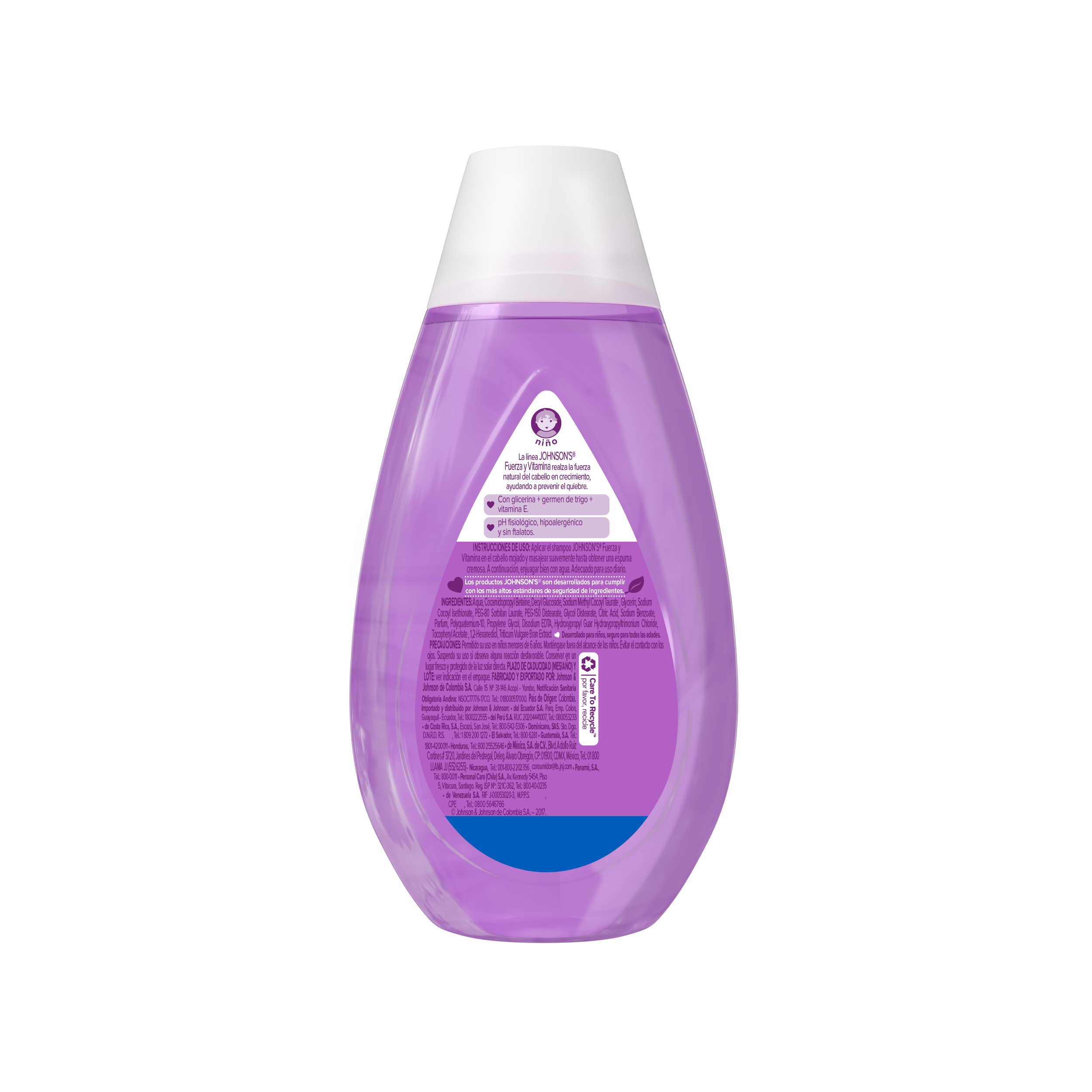 JOHNSON'S® shampoo fuerza y vitamina