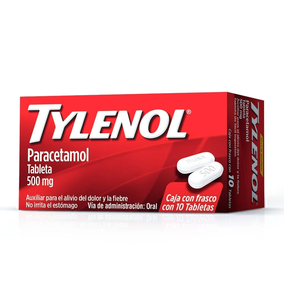 TYLENOL 10 TABLETAS VISUAL 1