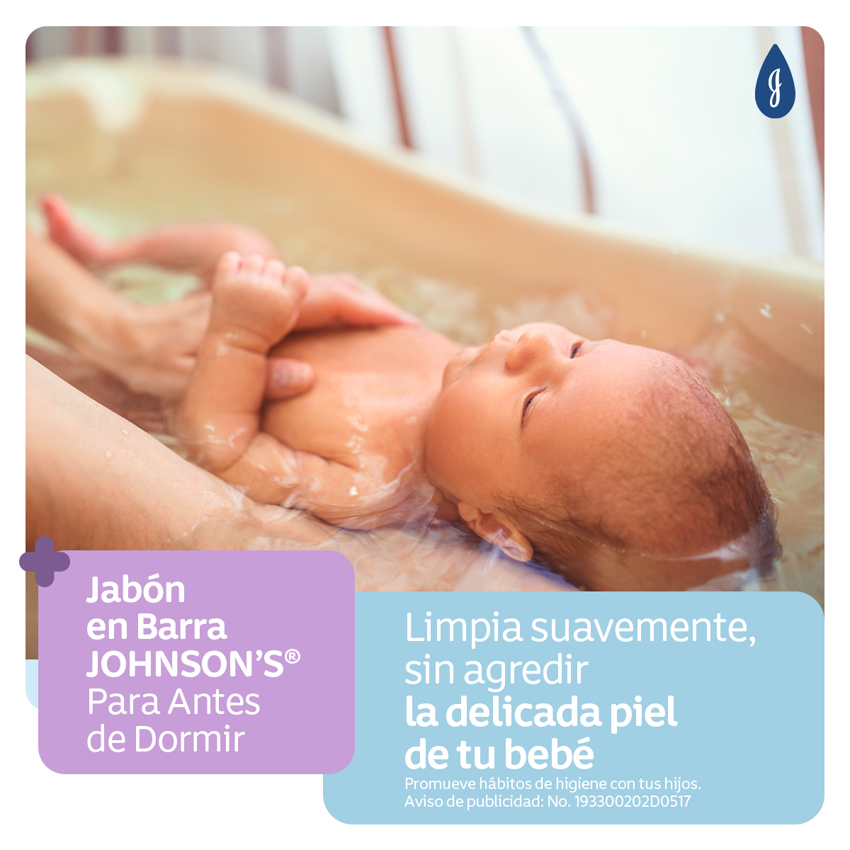 JOHNSON’S® baby jabón cremoso para antes de dormir