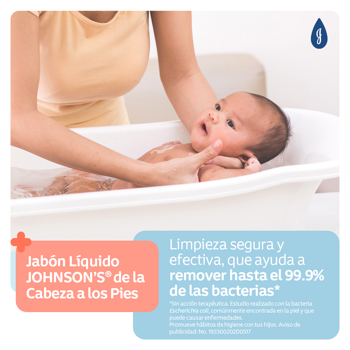 JOHNSON'S® baby baño líquido de la cabeza a los pies