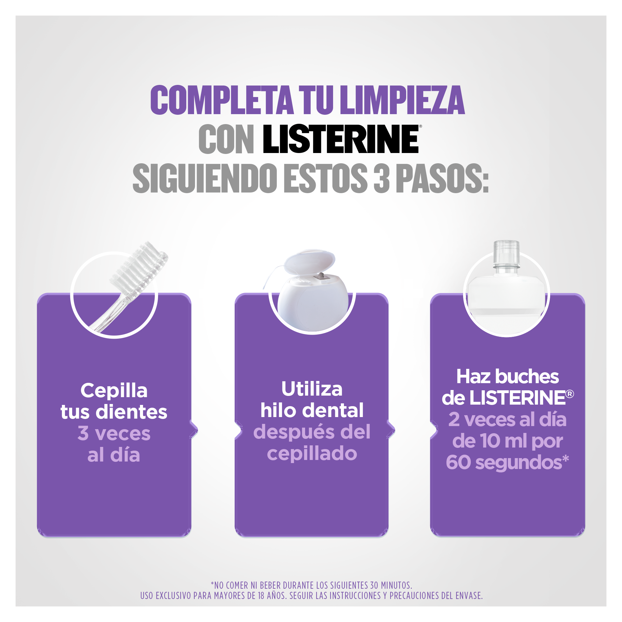 LISTERINE® Whitening Extreme Frescura Suave - Text Content