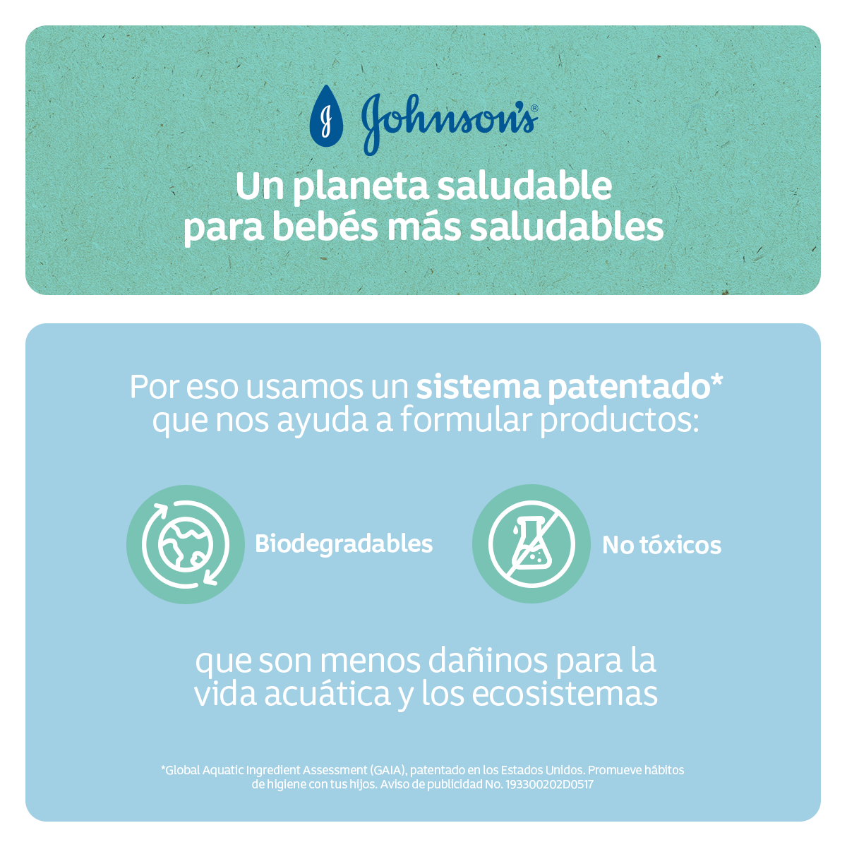 JOHNSON’S® shampoo para antes de dormir