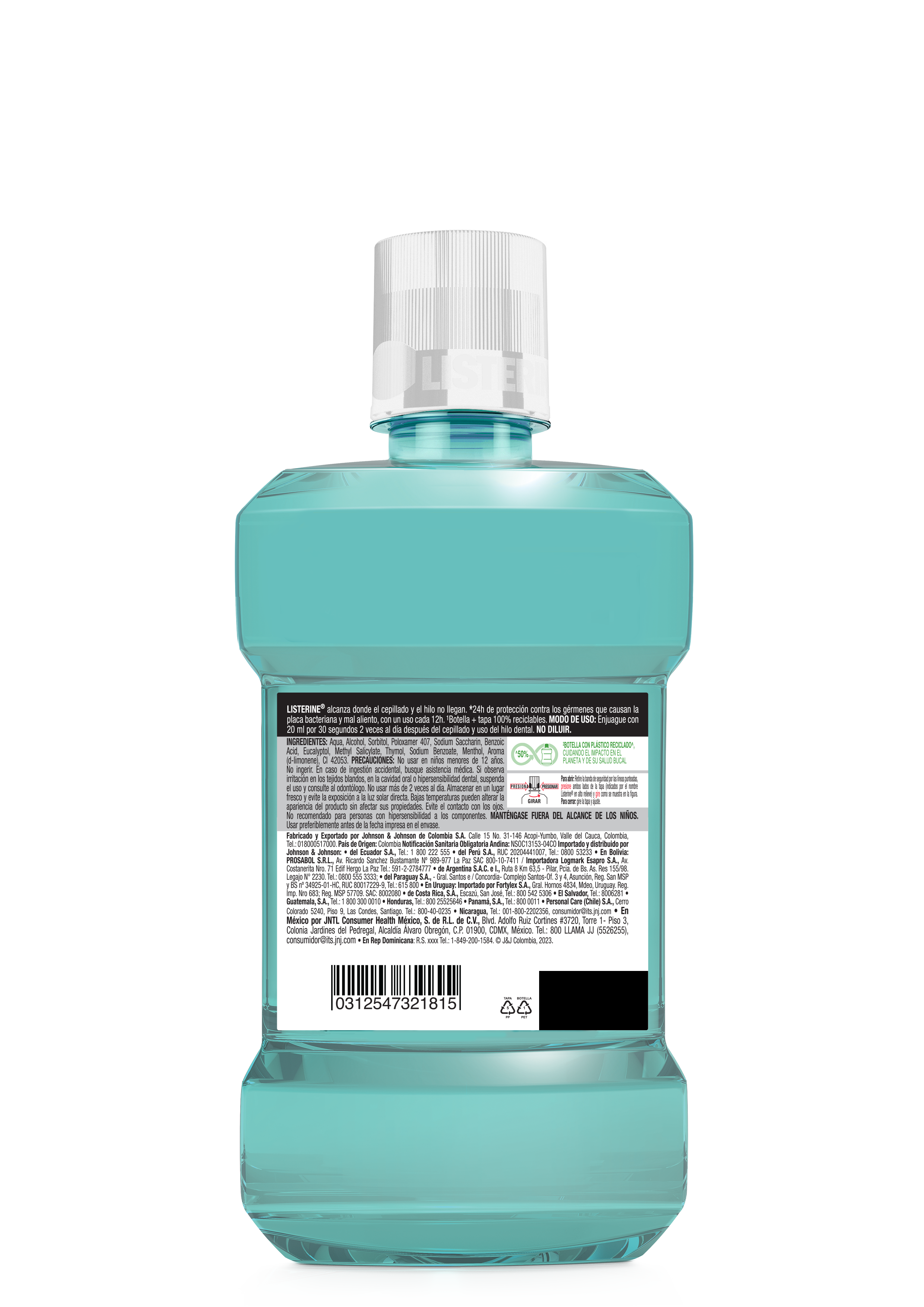 Enjuague Bucal LISTERINE®  Coolmint Frescura Intensa BACK