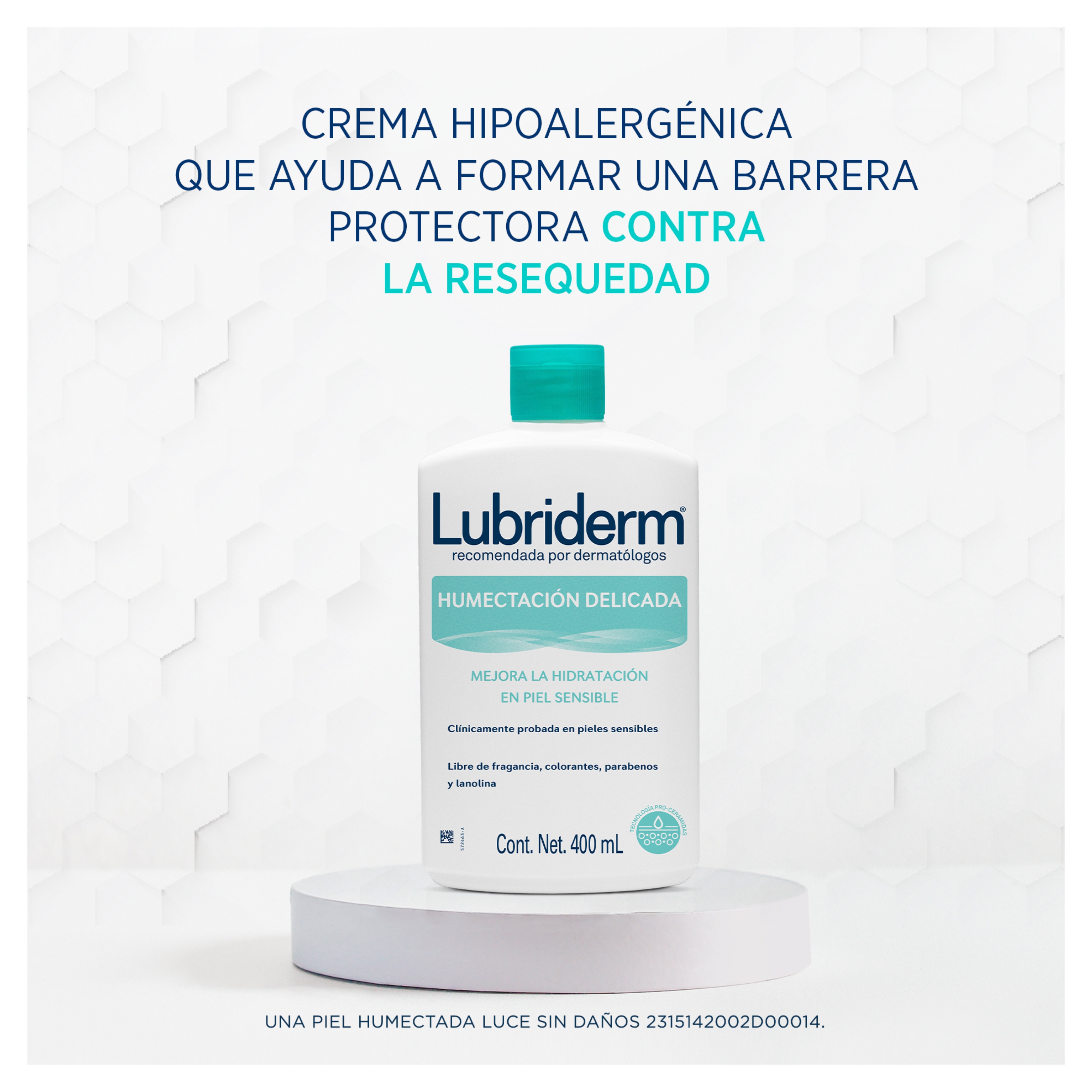 LUBRIDERM® PIEL SENSIBLE - Back