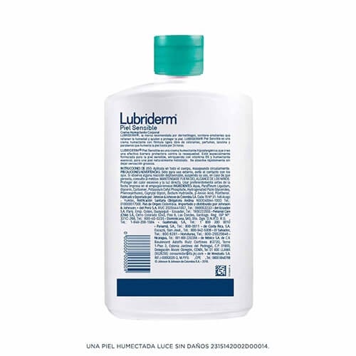 LUBRIDERM® PIEL SENSIBLE - Back