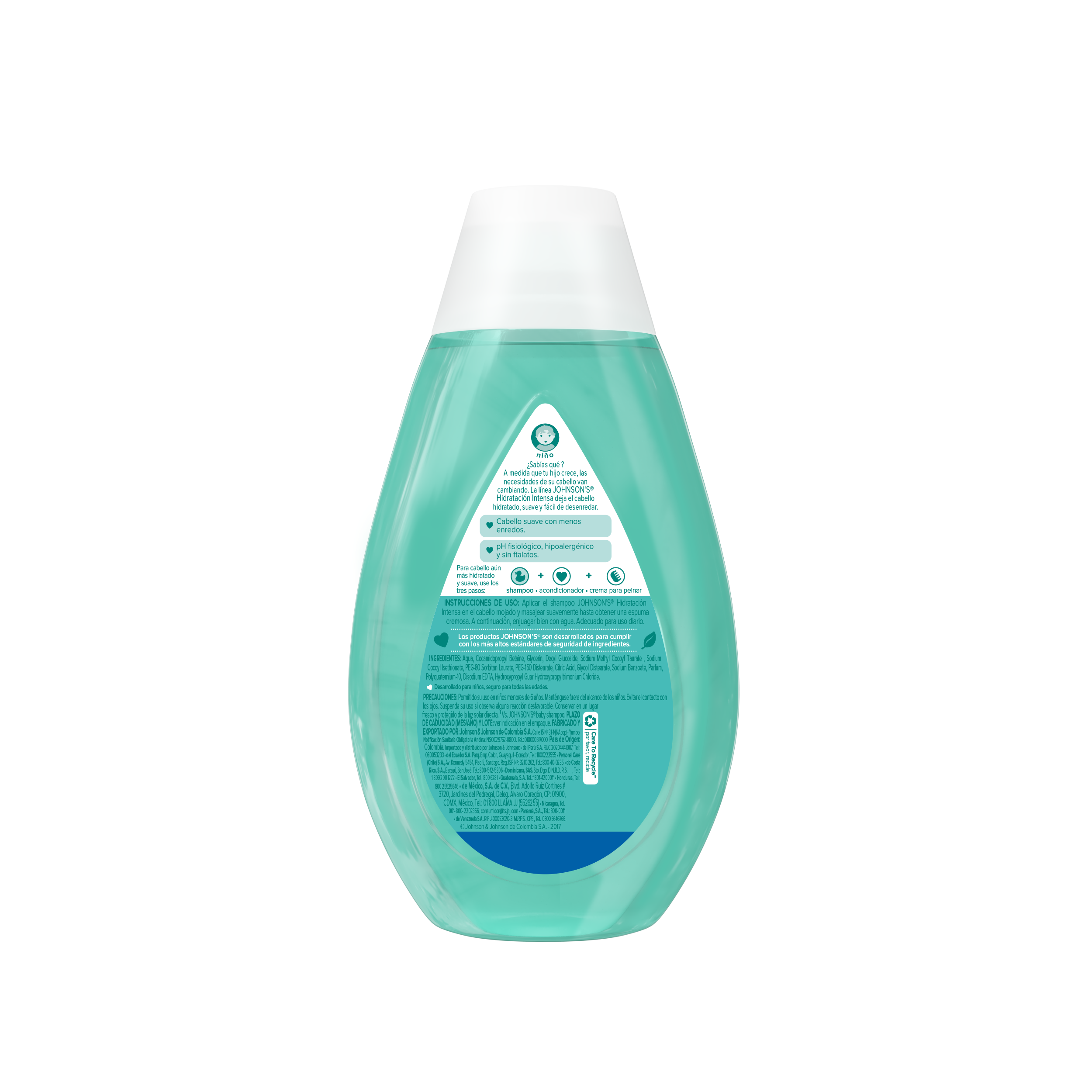 JOHNSON'S® shampoo hidratación intensa