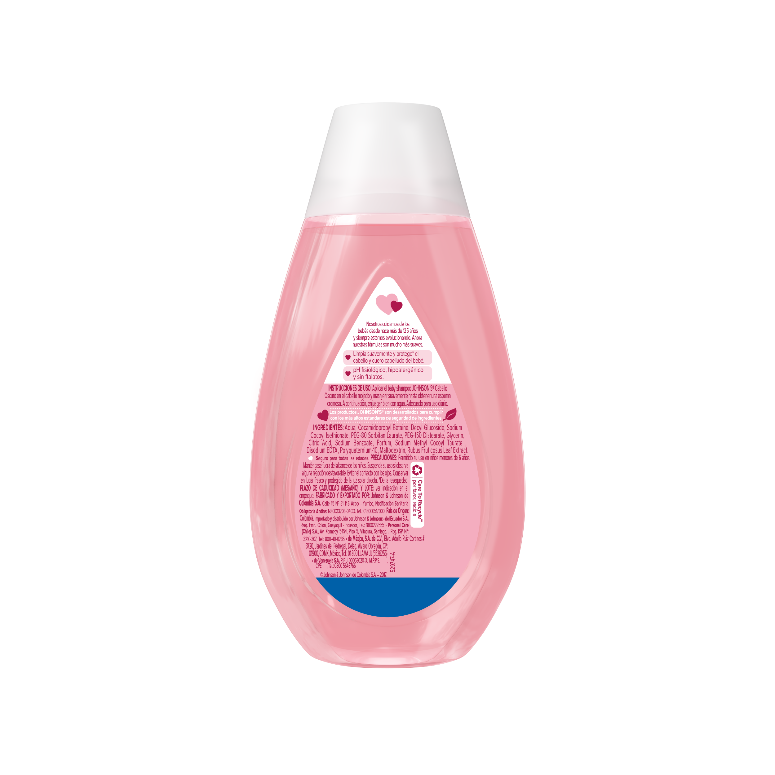 JOHNSON’S® baby shampoo cabello oscuro