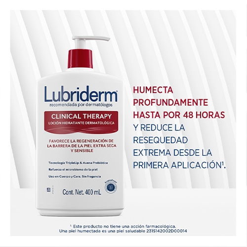 El locion clinical therapy humecta profundamente