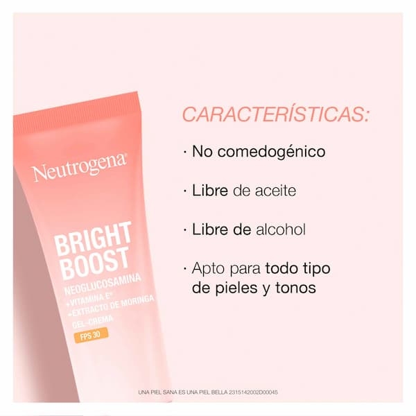 Características Crema Facial Bright Boost FPS30 40g