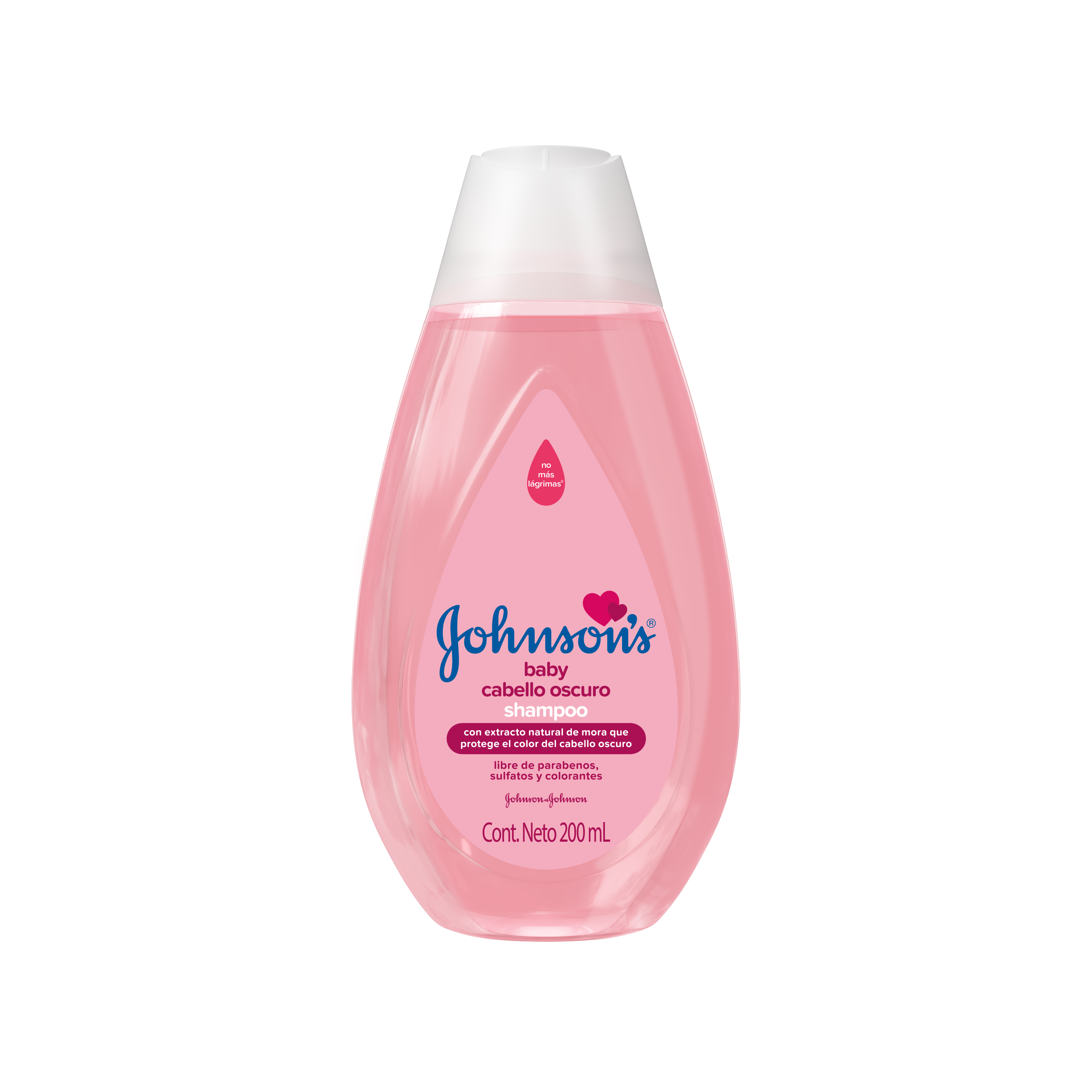 JOHNSON’S® baby shampoo para cabello oscuro