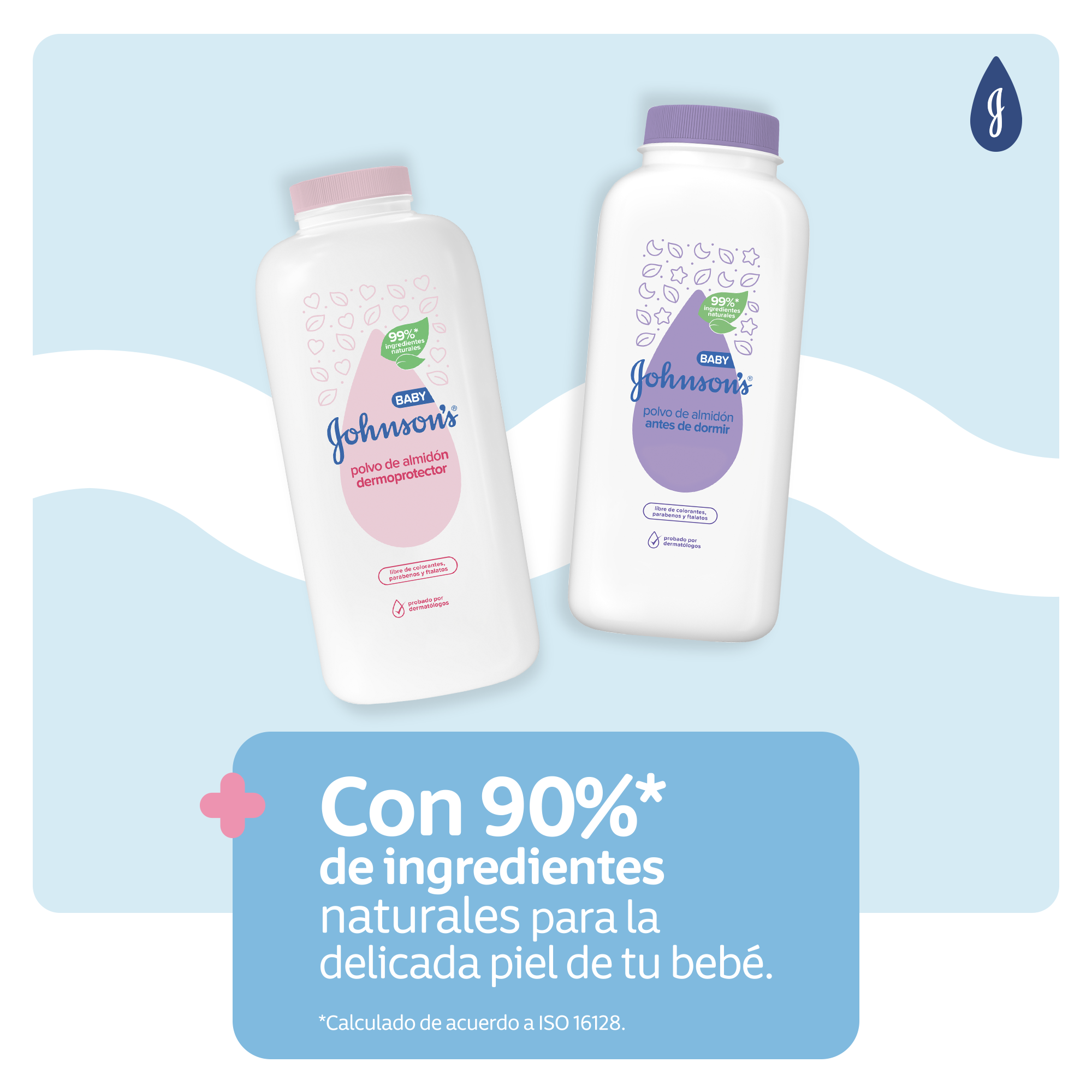 Con 90%* de ingredientes naturales