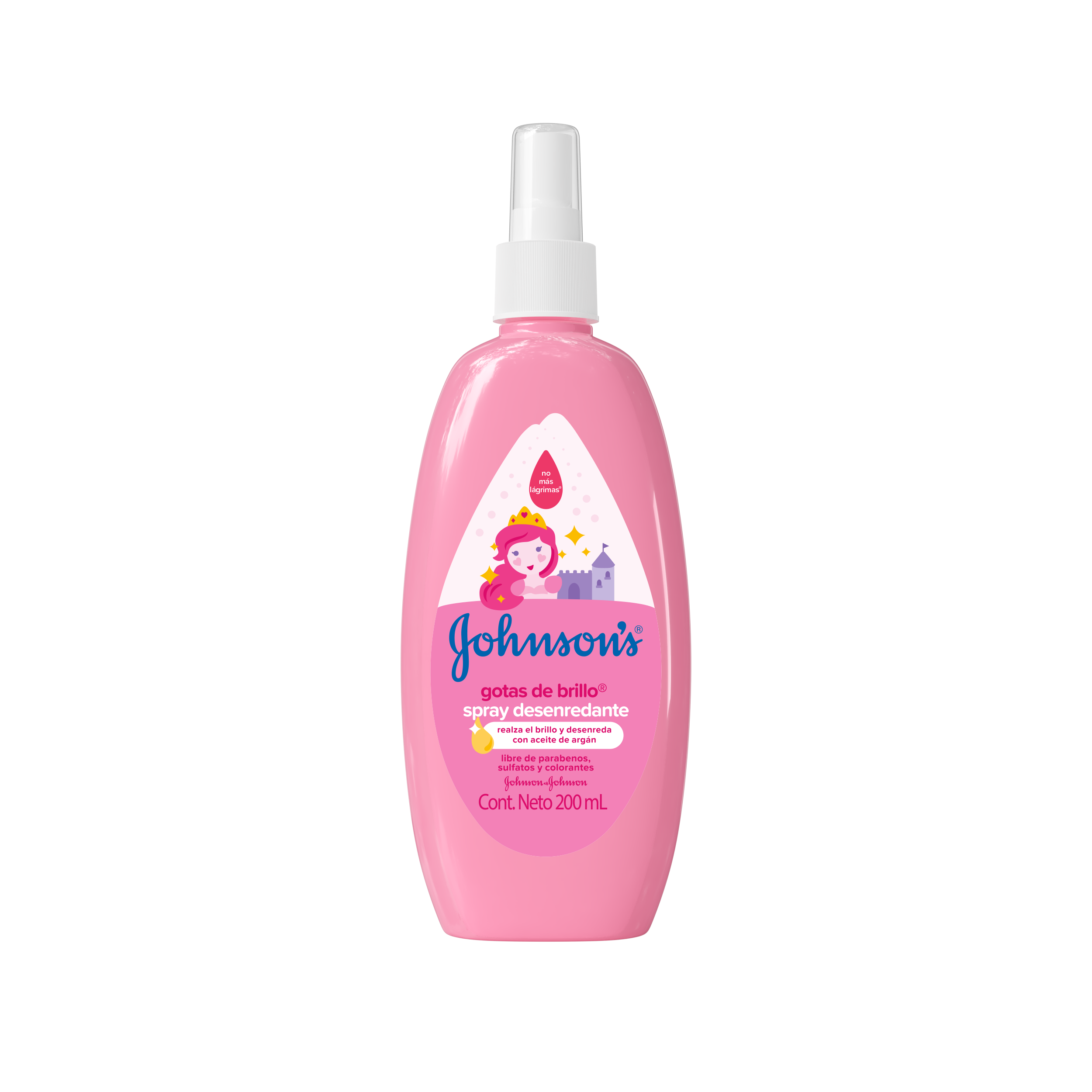 JOHNSON’S® spray para peinar gotas de brillo
