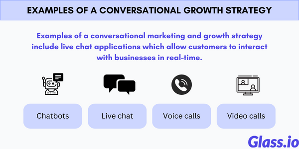 Examples of a conversational growth strategy
