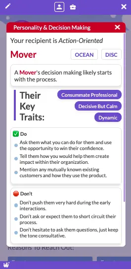 Lavender personality insights