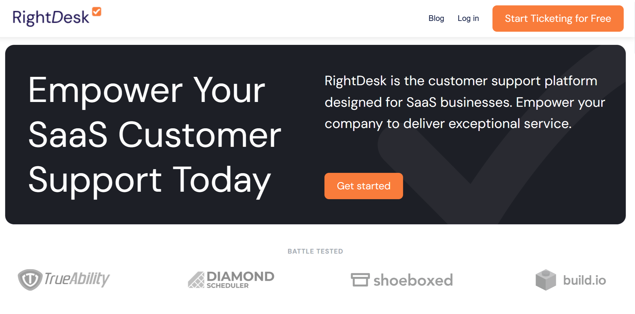 RightDesk homepage