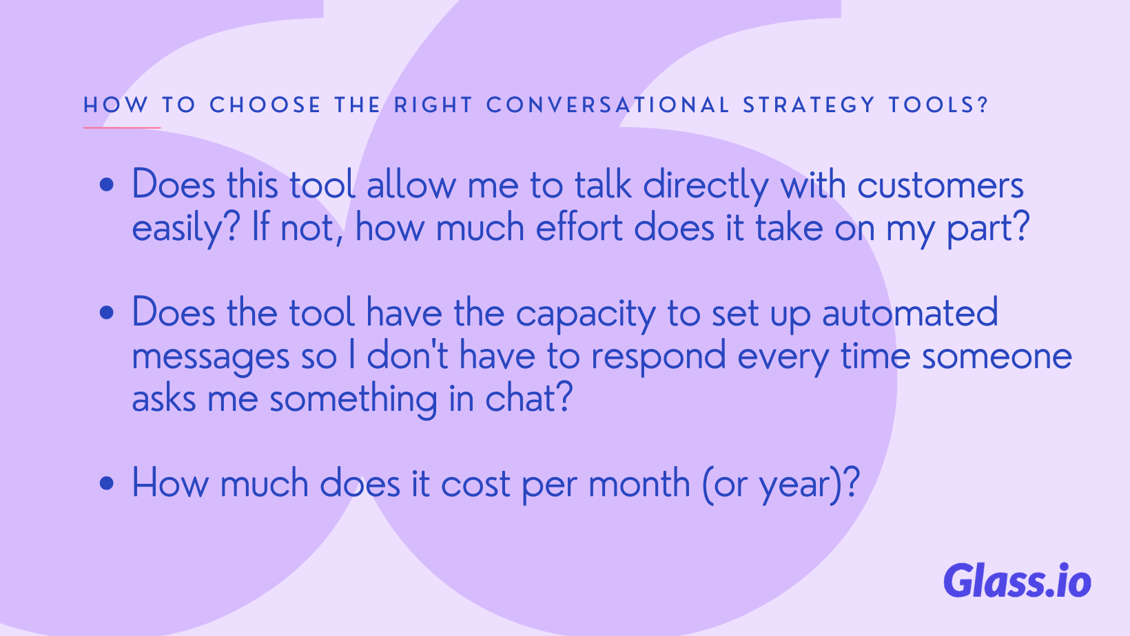 How to choose the right conversational strategy tools