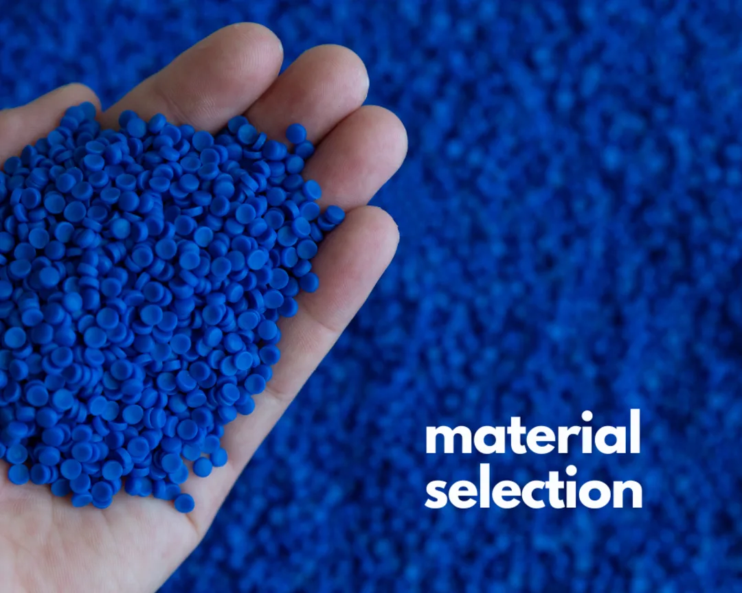 BAP-Hand holding blue resin - material selection BAP-Hand holding blue resin - material selection