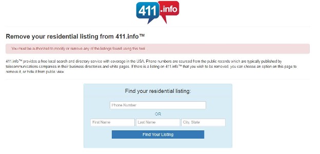 How to Opt-Out, Delete, or Make Privacy Requests from 411.info image