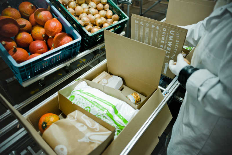 Packing of HelloFresh