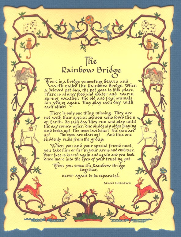 Rainbow Bridge poem