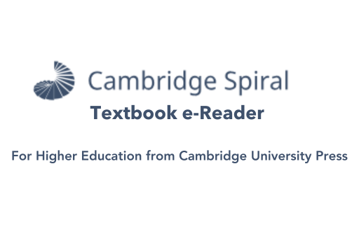 A logo image for the Cambridge Spiral textbook eReader.