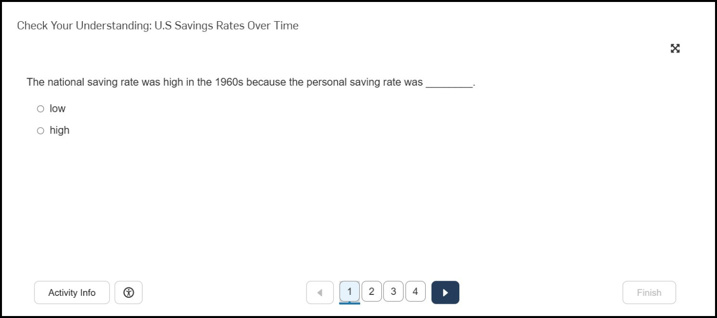 Screenshot of Principles of Finance Check your Understanding problem