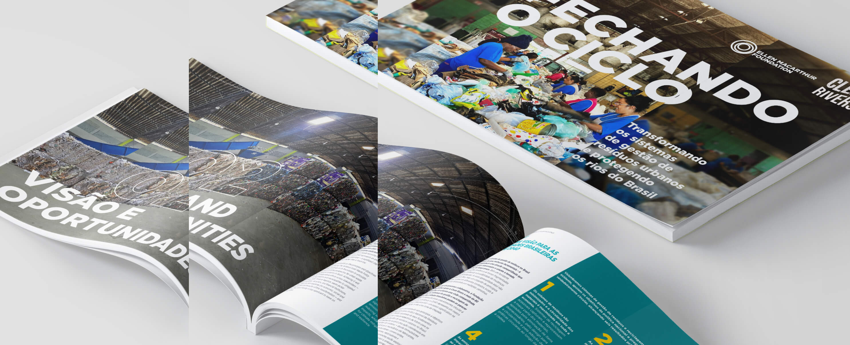 'Closing the loop' report cover and open fold
