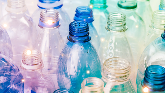 Group of plastic bottles