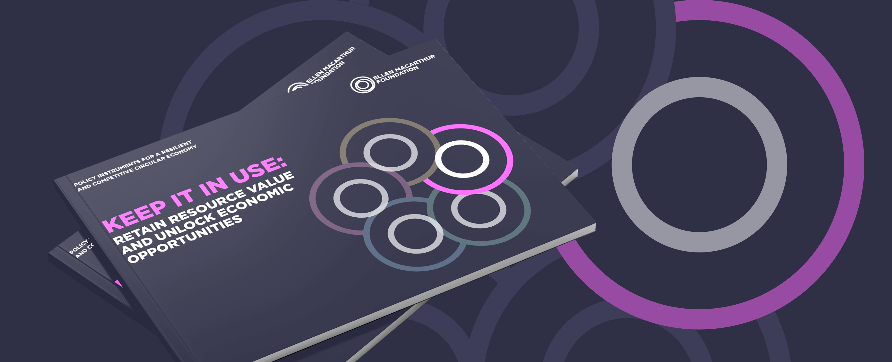 UPG brief 1 report cover on core grey background with coloured circles