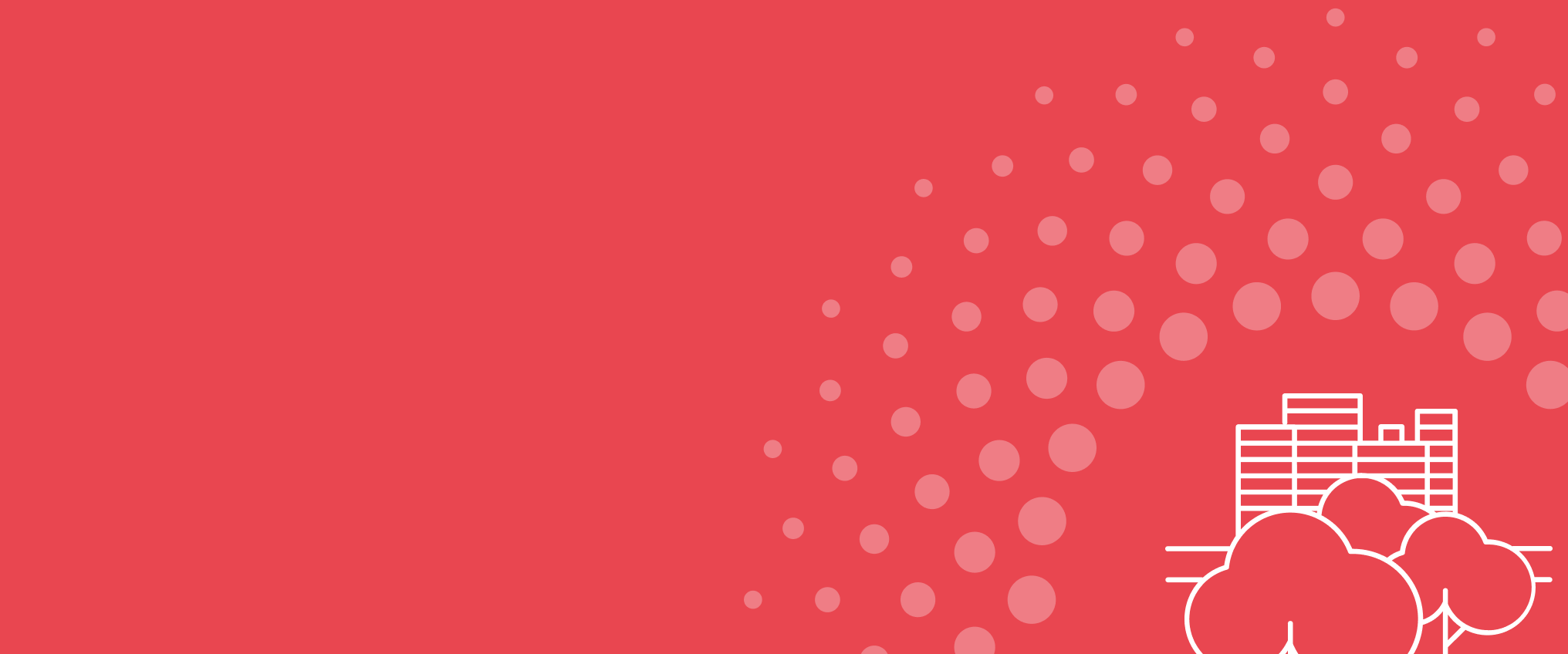 dots on red background