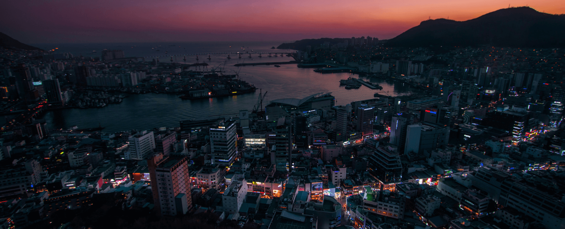 INC-5- Busan, Republic of Korea at night
