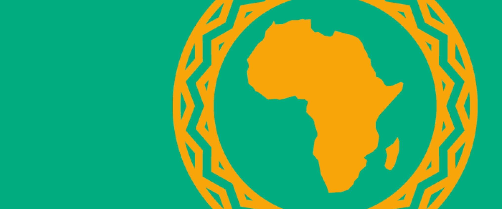 Image of africa on green background