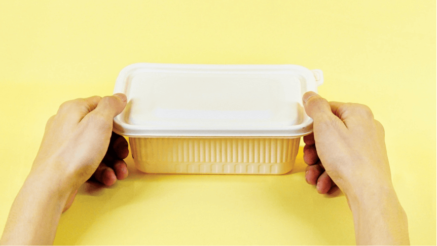 Person holding packaging