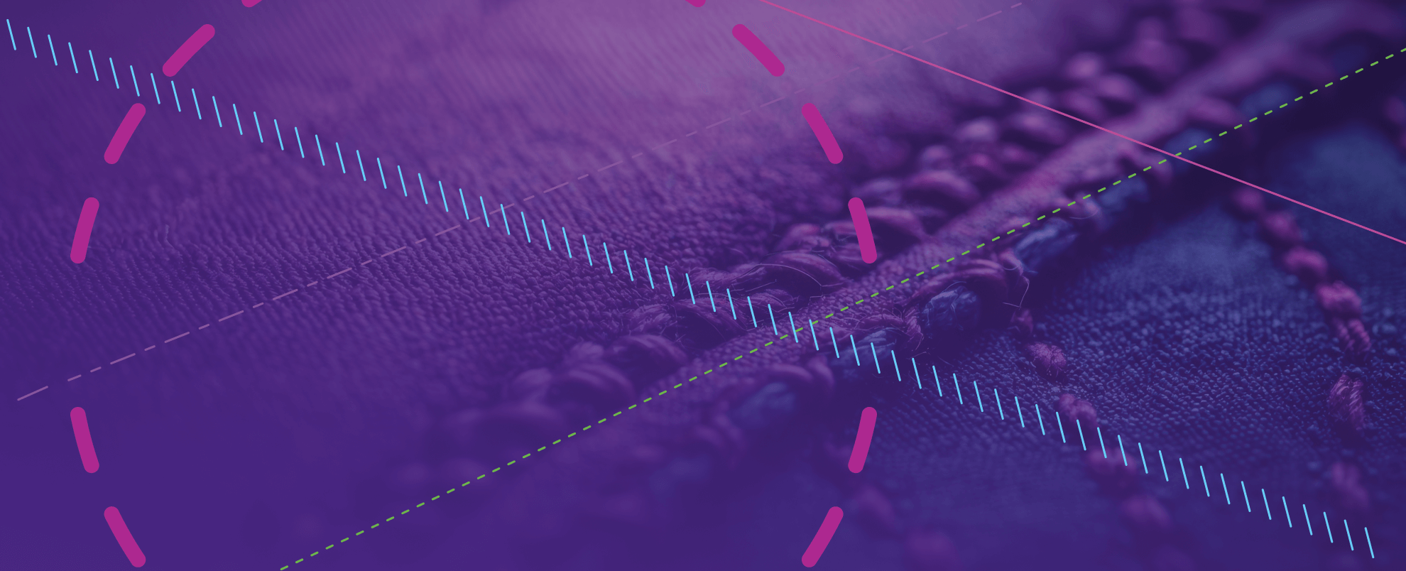 Pattern on purple material