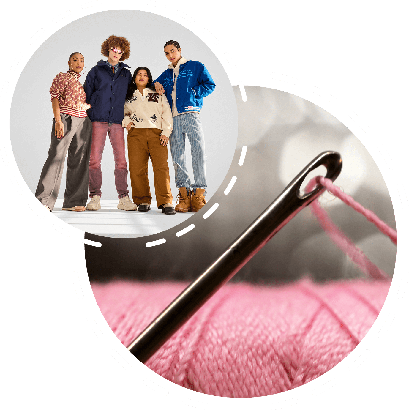 Pictures of cloth and manufacturing