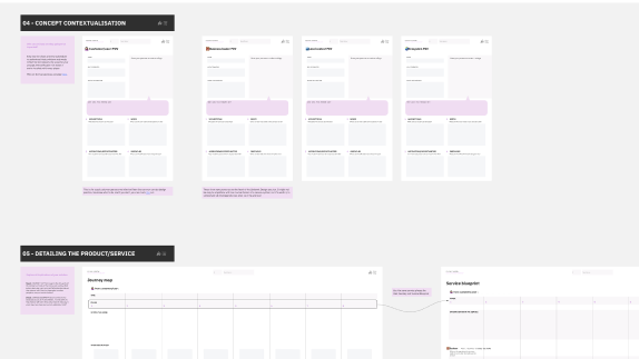 Screenshot of worksheets