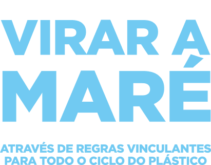 Text saying "Governments can turn the tide on plastic pollution with binding rules on the full lifecycle of plastics"