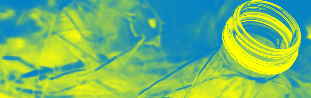 abstract image of plastic bottles