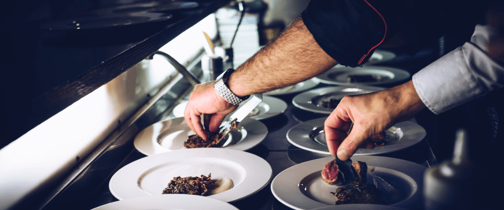 Chefs preparing food