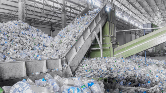 Picture of a recycling plant