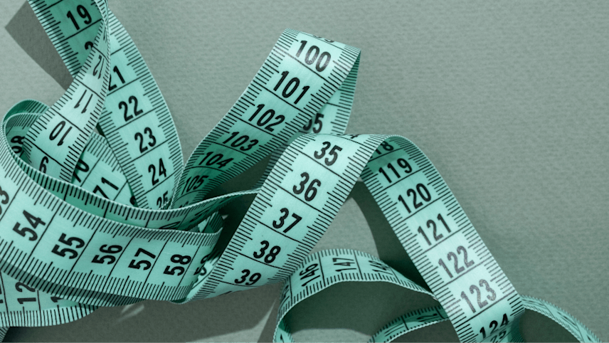 Clear section between water drops